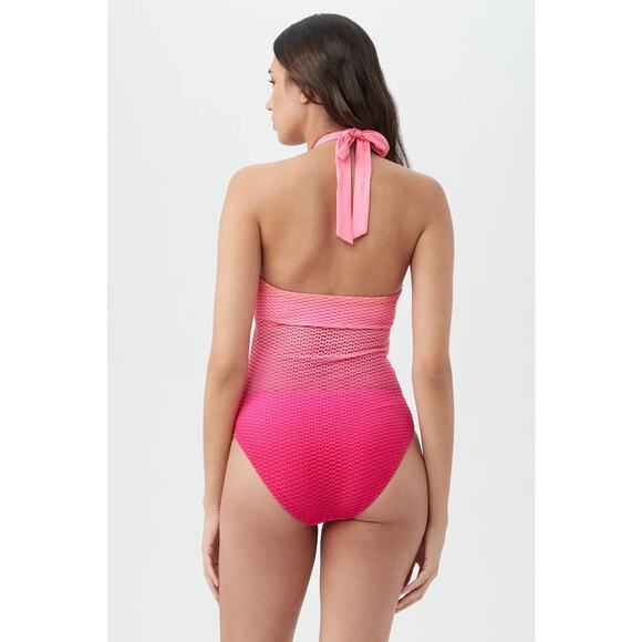 NWT! Trina Turk Opal Crochet High Neck One Piece Swimsuit - Size 8 - Picture 4 of 8